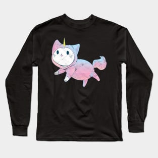 Cat in Unicorn Costume T-Shirt Long Sleeve T-Shirt